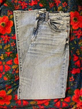 Women Straight Jeans in Light Blue Wash - Classic Straight Leg